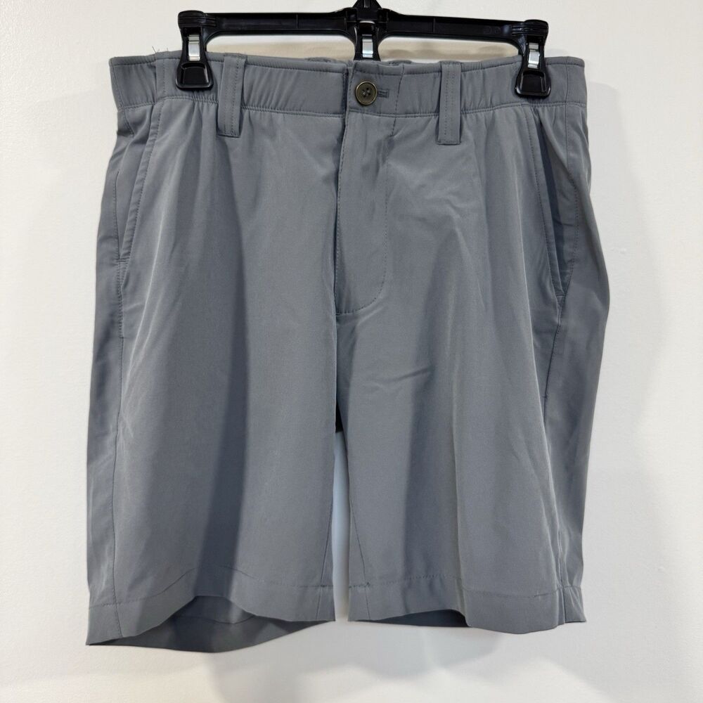 Bald Head Blues Golf Shorts 30” Gray Athletic Stretch 8.5” Inseam Flat Front